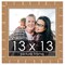 13x13 Modern Bamboo Picture Frame with UV-Resistant Acrylic & Acid Free Backing, Available in 5 Finishes - Gold, Silver, Brown, Black, and Natural